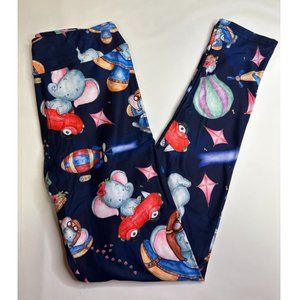 Flying Elephants Buttery Soft Boutique Leggings Kids Lg/XL NEW